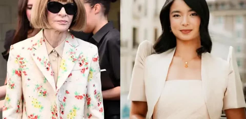 Dos mujeres vestidas elegantemente en exteriores