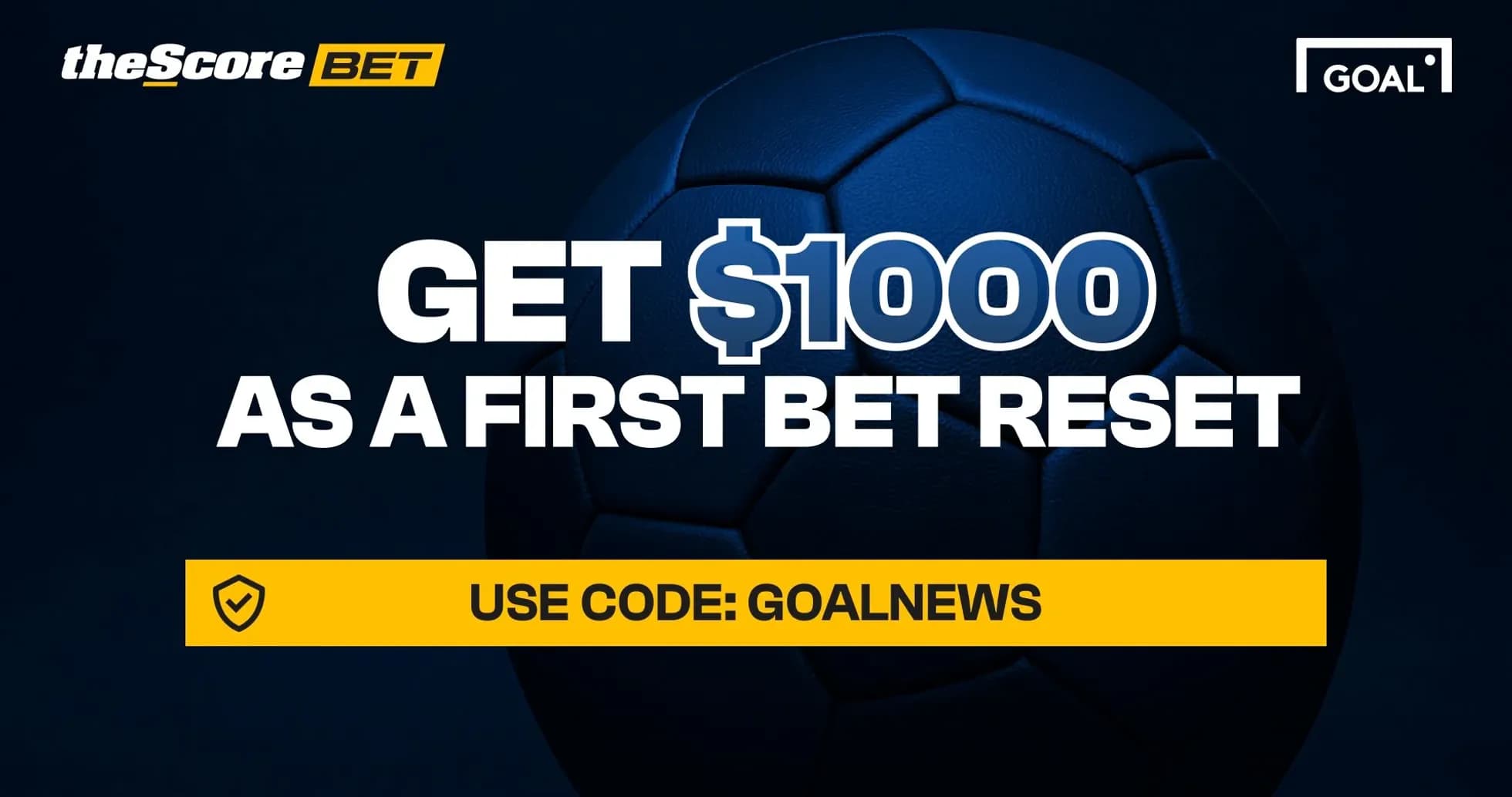 Promotional banner for sports betting offer