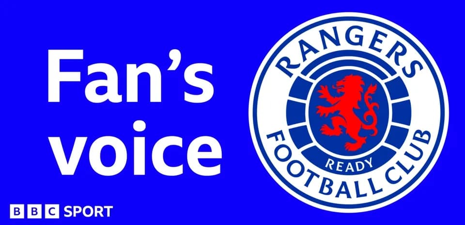Logotipo del Rangers Football Club con texto de fan