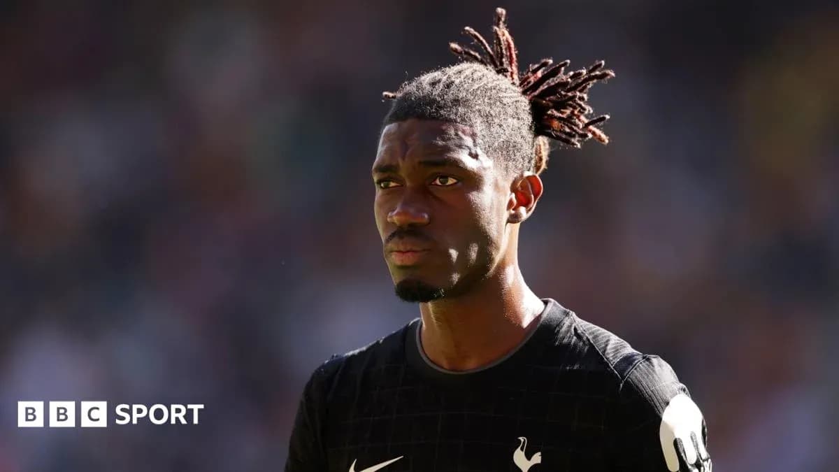 Jugador de Tottenham en el campo durante partido