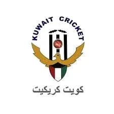 Logo de Kuwait Cricket con águila y bandera