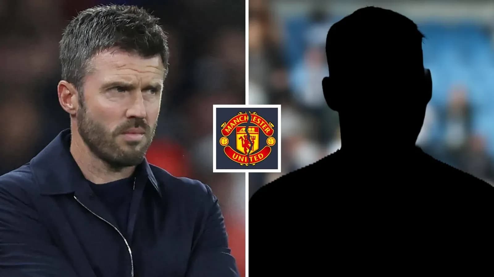 Entrenador de Manchester United con fondo oscuro