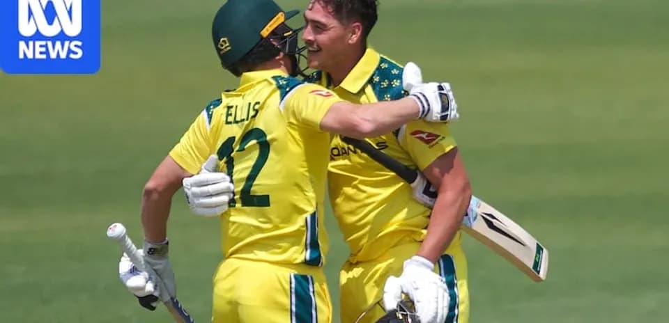 Jugadores australianos celebrando tras una buena jugada