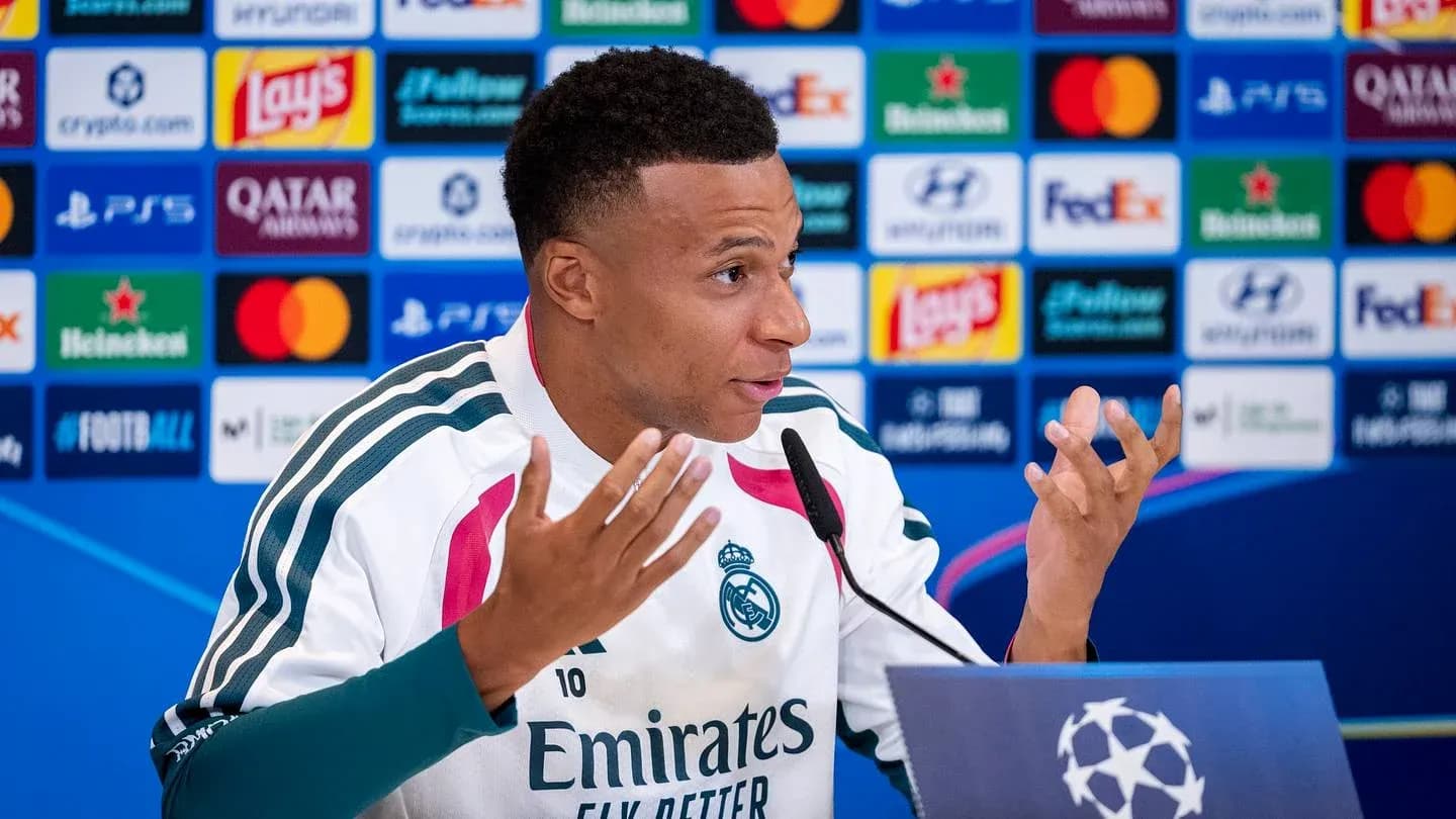 Jugador de Real Madrid en conferencia de prensa