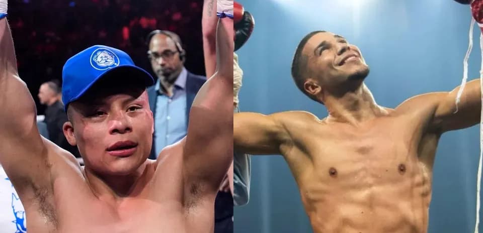 Boxeadores celebrando después de una pelea