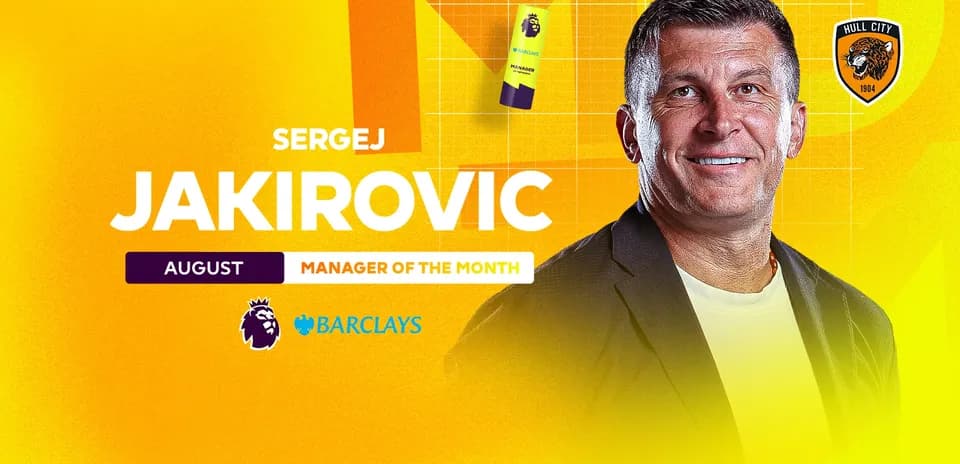Sergej Jakirovic, Manager of the Month for August