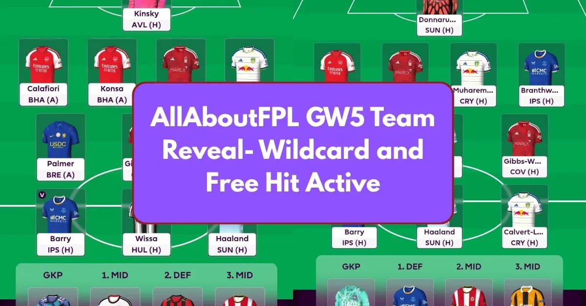 Equipo de Fantasy Premier League con jugadores y formaciones