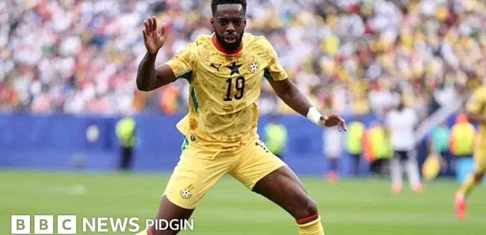 Jugador de Ghana en acción durante un partido