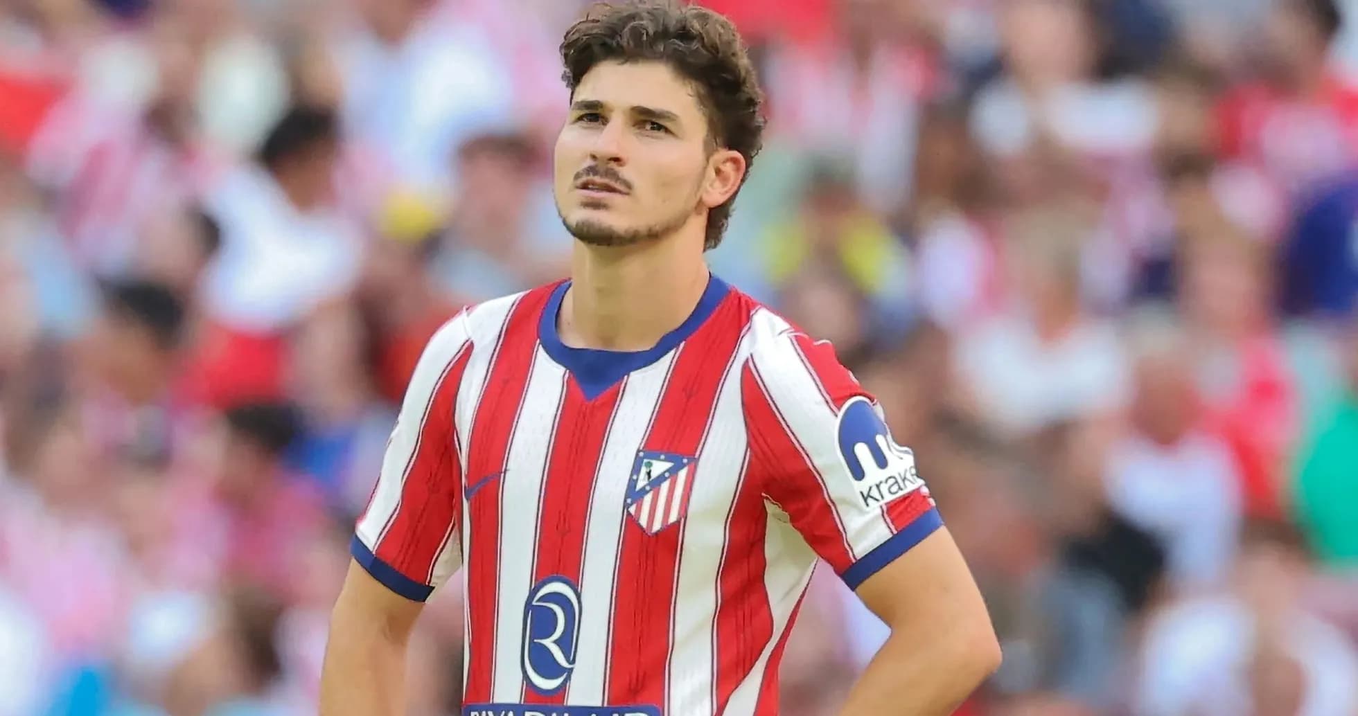 Jugador de Atlético de Madrid en el campo