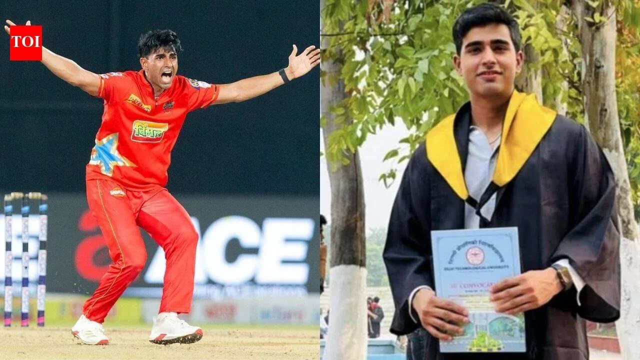 Jugador de cricket celebrando y graduado con diploma