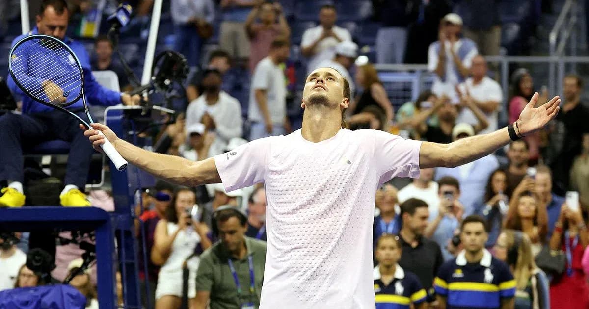 Jugador celebrando en el torneo de tenis