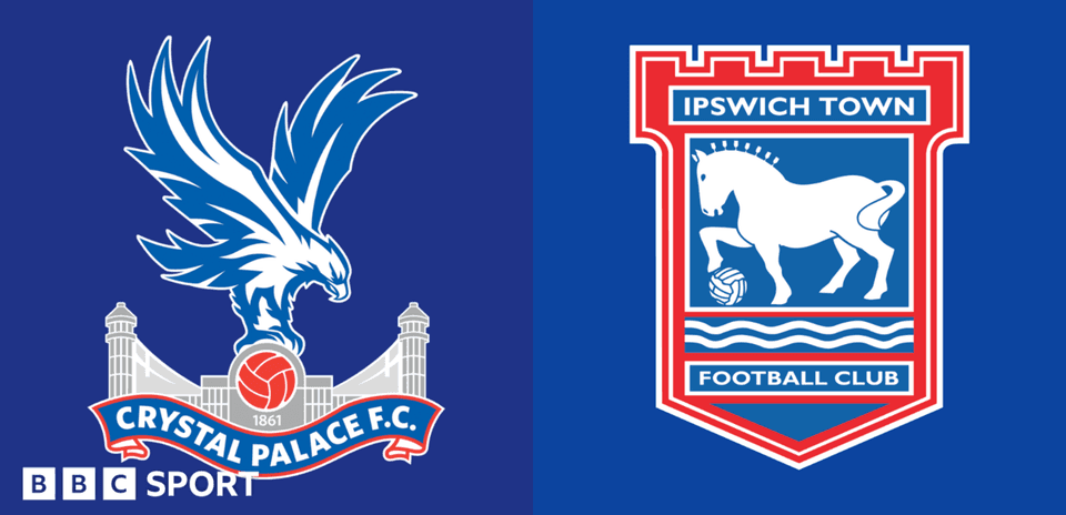 Logos de Crystal Palace F.C. e Ipswich Town