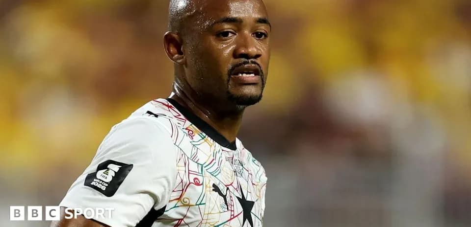 Jugador de Ghana en partido de fútbol