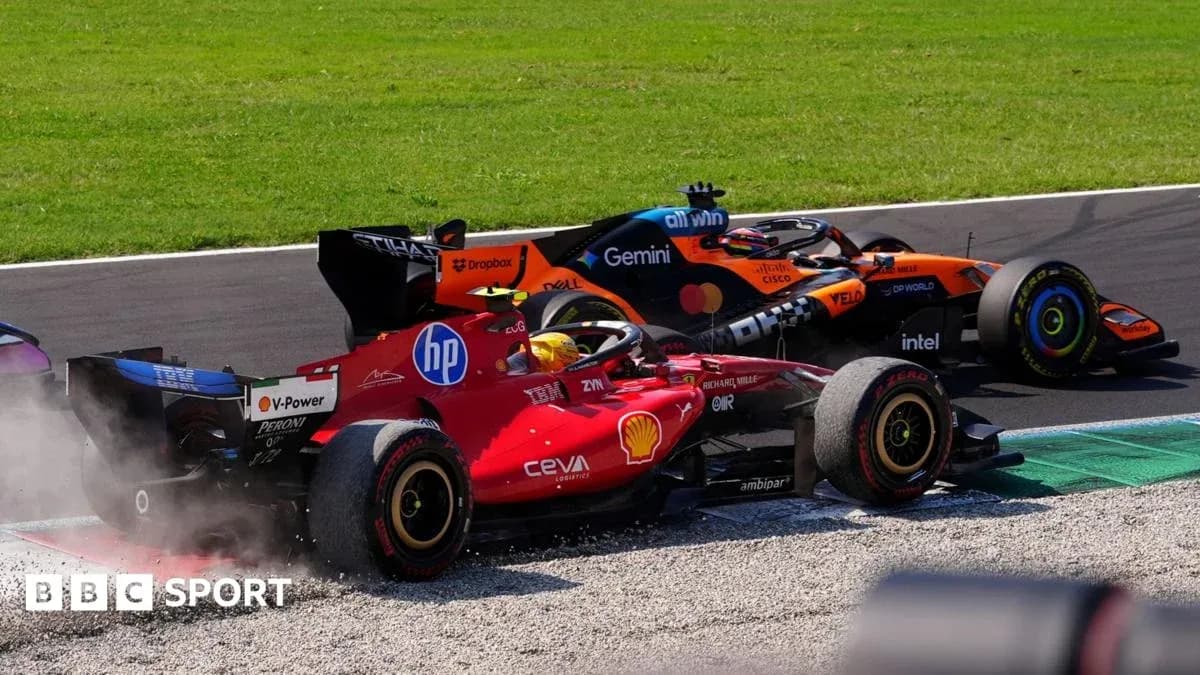 Ferrari y McLaren compitiendo en la pista