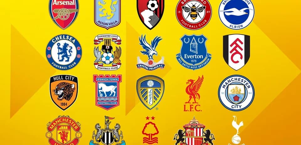 Logos de equipos de fútbol de la Premier League