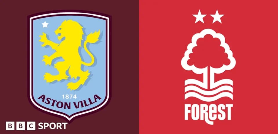 Logos de Aston Villa y Nottingham Forest
