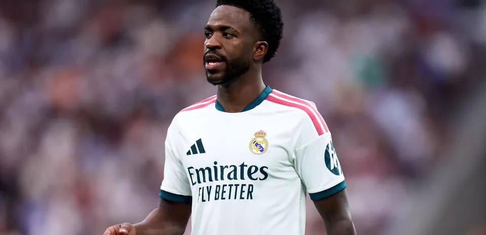 Jugador de Real Madrid en acción durante el partido