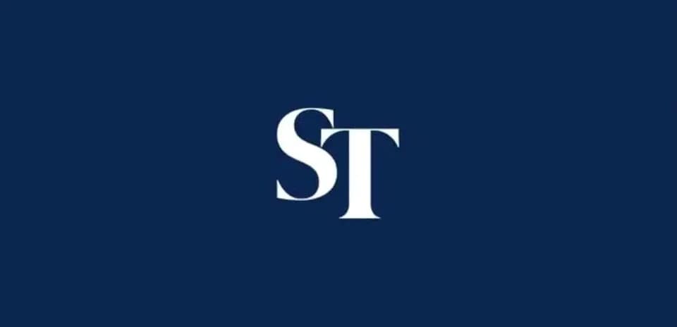 Logotipo de ST en fondo azul
