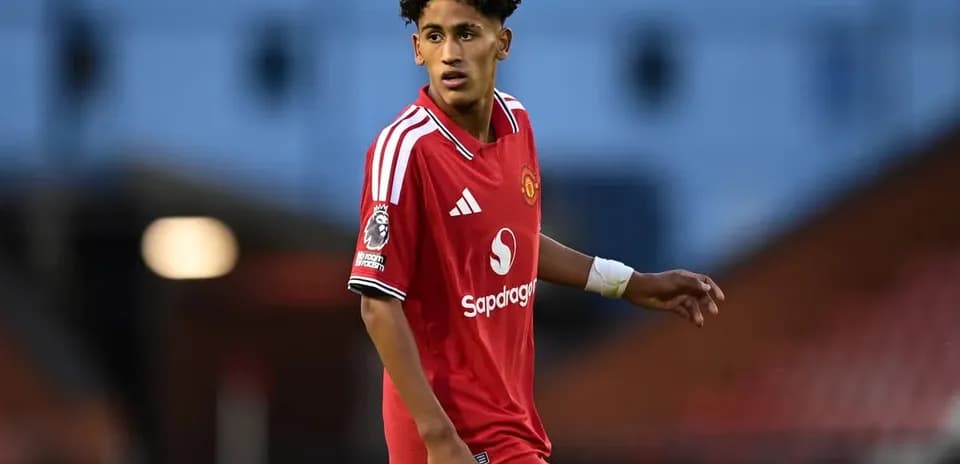 Jugador de Manchester United en acción durante partido