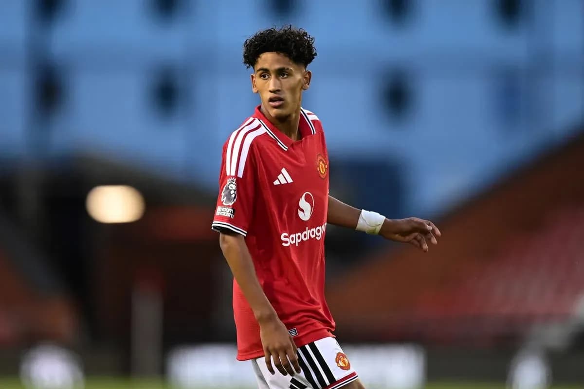 Jugador de Manchester United en acción durante partido