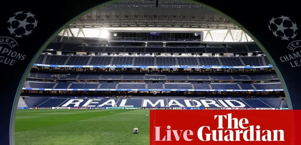 Vista del estadio con el nombre Real Madrid visible