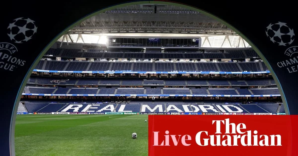 Vista del estadio con el nombre Real Madrid visible