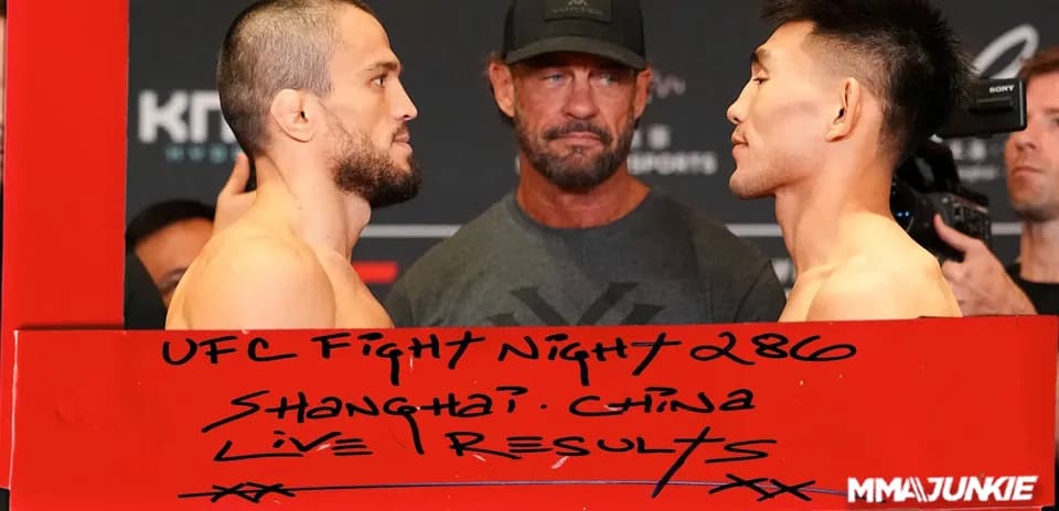 Luchadores pesando en UFC Fight Night 286 en Shanghái
