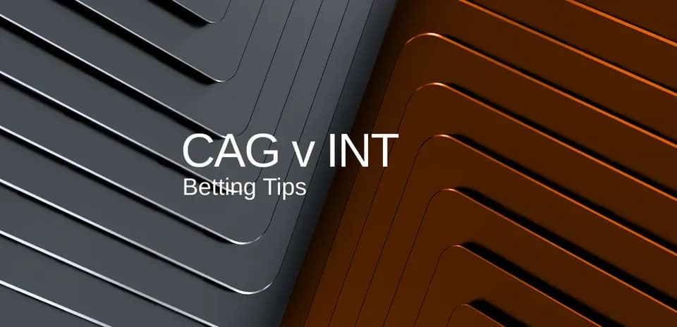 Fondo abstracto con texto de apuestas CAG v INT