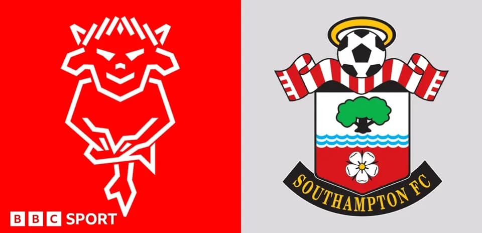 Logos de BBC Sport y Southampton FC