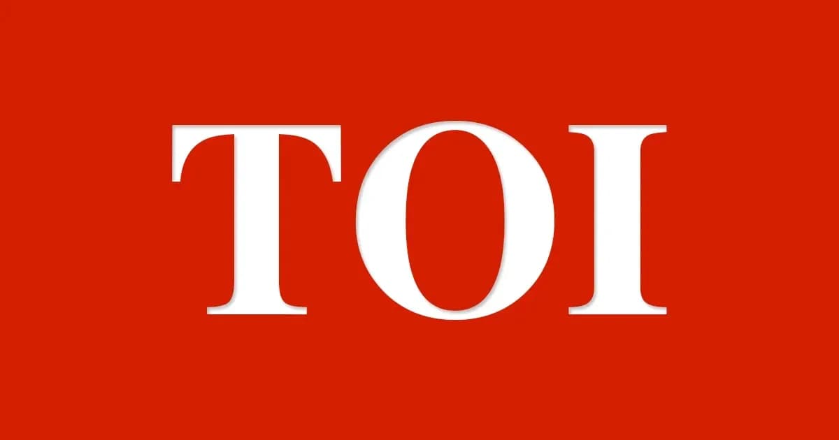 Logotipo de TOI sobre fondo rojo Logotipo de TOI sobre fondo rojo