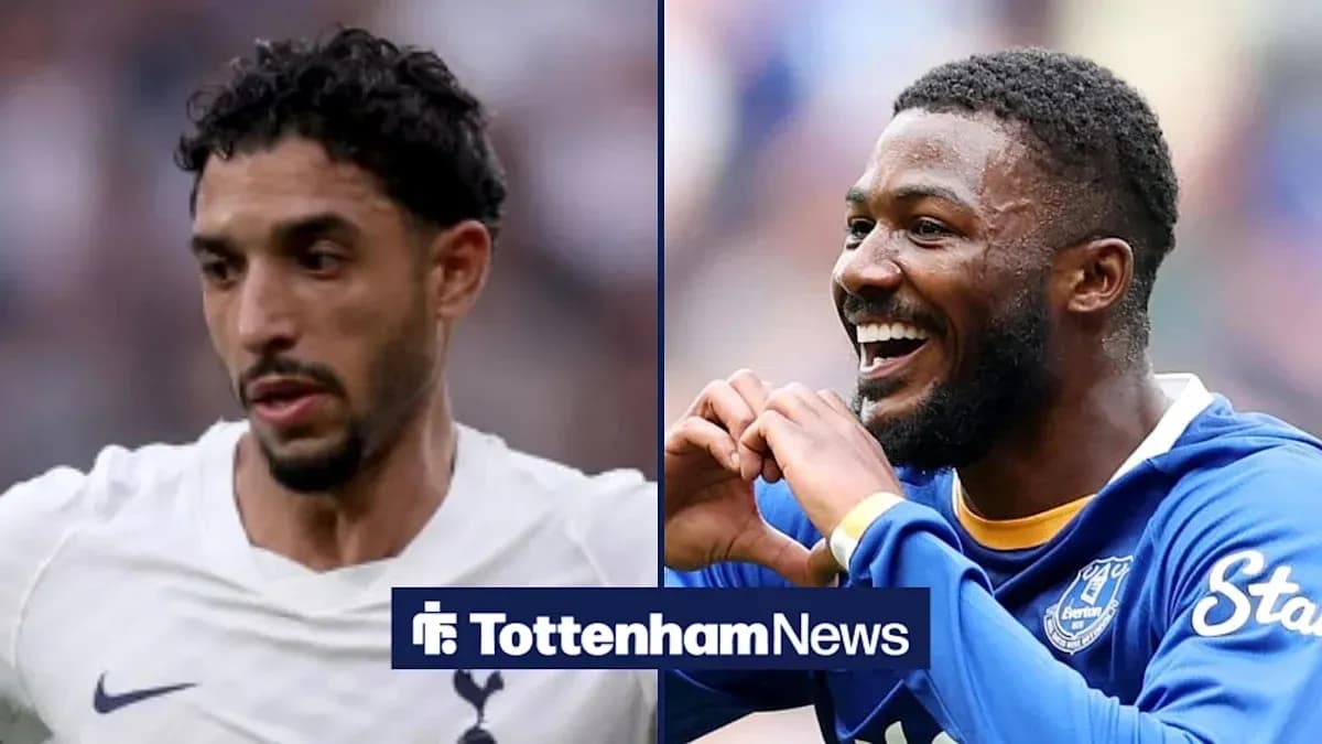 Jugadores de Tottenham y Everton en acción Jugadores de Tottenham y Everton en acción