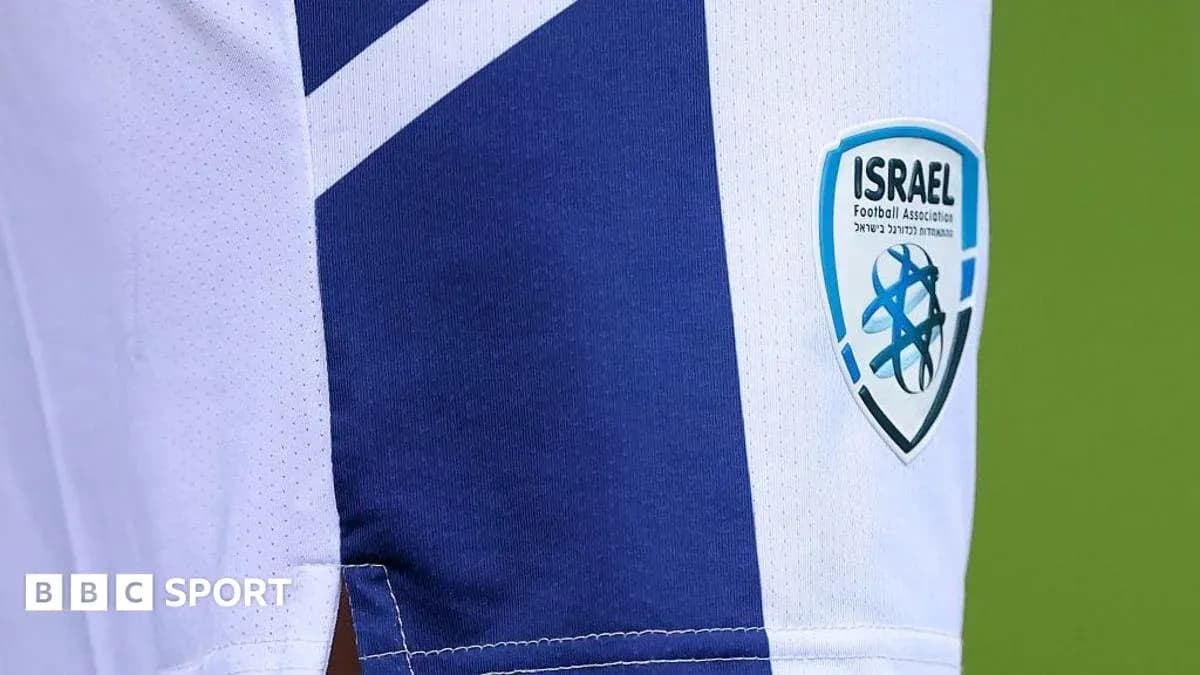 Logotipo de la Asociación de Fútbol de Israel en camiseta Logotipo de la Asociación de Fútbol de Israel en camiseta