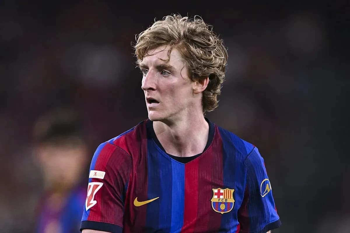 Jugador del FC Barcelona en el campo Jugador del FC Barcelona en el campo