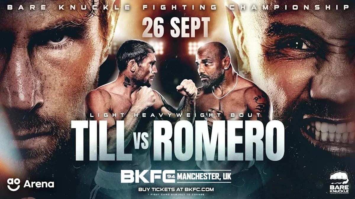 Anuncio de combate entre Till y Romero en BKFC 94 Anuncio de combate entre Till y Romero en BKFC 94