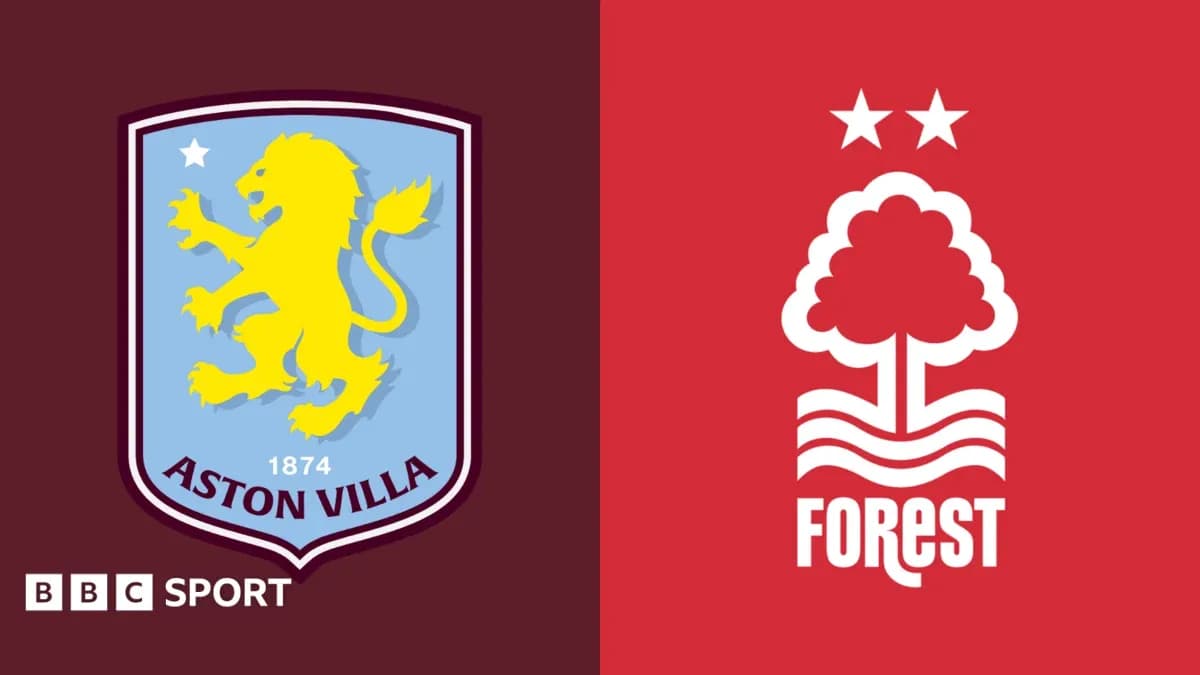 Logos de Aston Villa y Nottingham Forest Logos de Aston Villa y Nottingham Forest