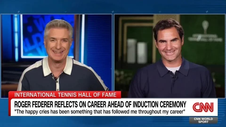 Entrevista con Roger Federer sobre su carrera Entrevista con Roger Federer sobre su carrera