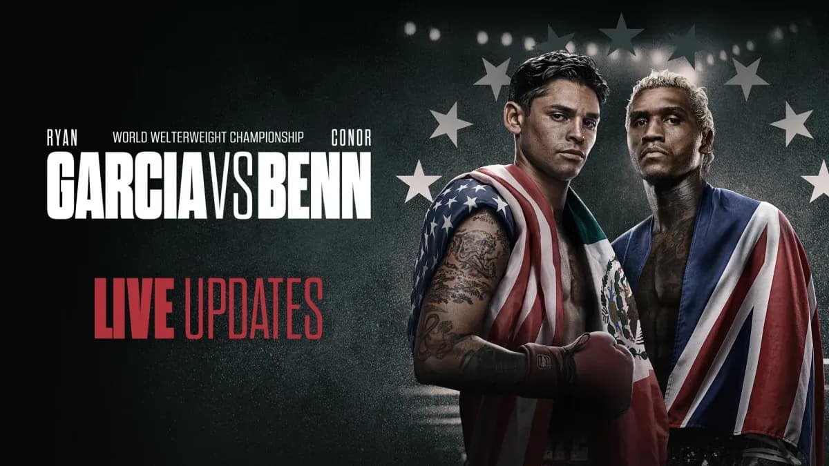 Ryan García y Conor Benn en evento de boxeo Ryan García y Conor Benn en evento de boxeo