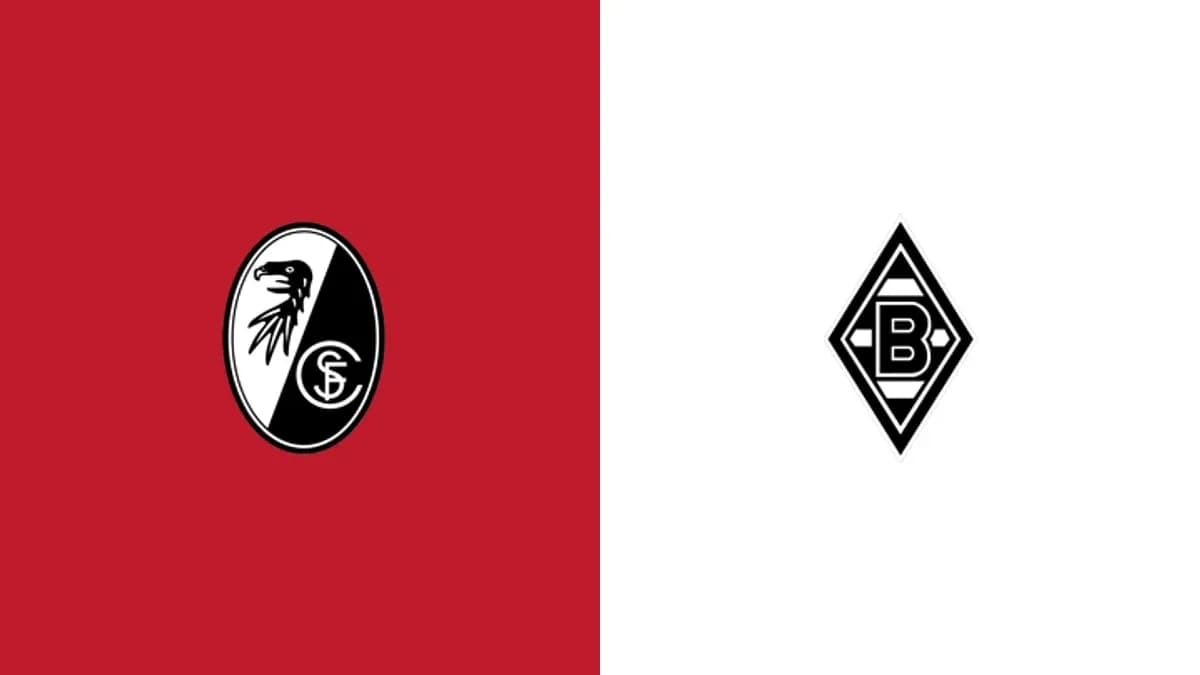 Logos de SC Freiburg y Borussia Mönchengladbach Logos de SC Freiburg y Borussia Mönchengladbach