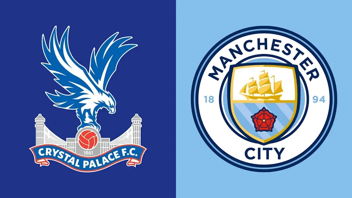 Logos de Crystal Palace y Manchester City Logos de Crystal Palace y Manchester City