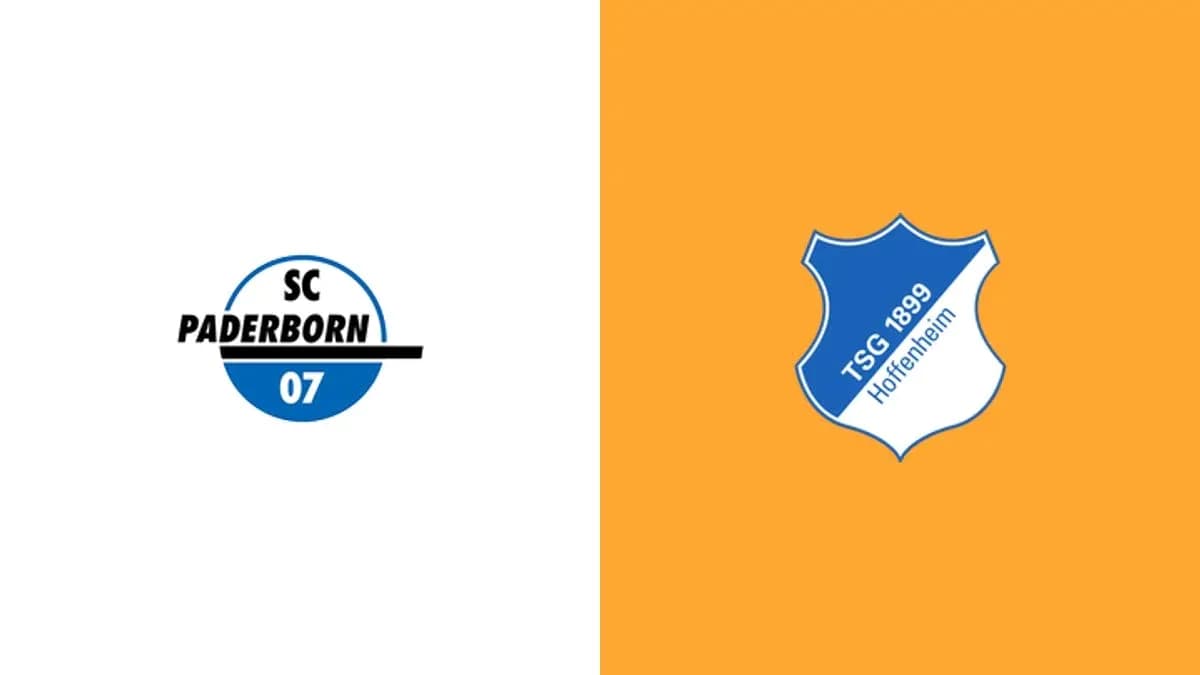 Logos de SC Paderborn y TSG Hoffenheim Logos de SC Paderborn y TSG Hoffenheim